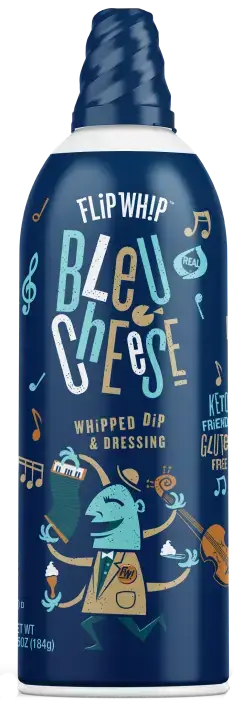 Flip whip bleu cheese